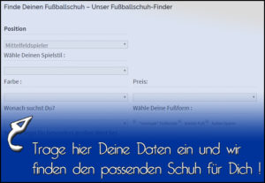 Fußballschuhe vergleichen mit dem Fußballschuh-Finder